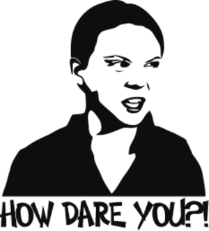 Greta med egen text. Datorskuren dekal utan bakgrund.