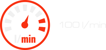 100 l/min Ecosilence
180x85mm
Cardinal Red + White