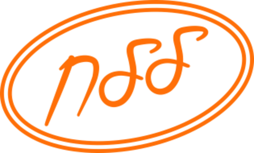 Datorskuren logotyp i självhäftande genomfärgad vinyl