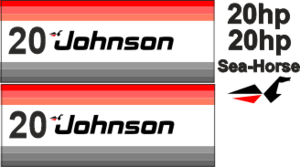Dekaler för Johnson 20hk