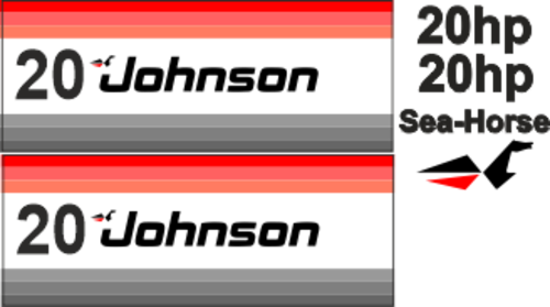 Dekaler för Johnson 20hk