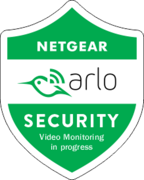 Varningsdekal för montage på fönster. Dessa är enkelsida för montage på utsida.