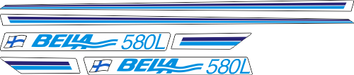 2st Stripe med bella 490 R, längd 1340 + 1760 mm.