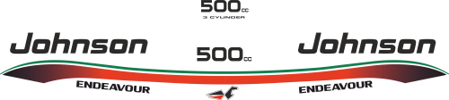 Dekaler för Johnson 35 500cc
