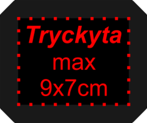 Isskrapa med 4-färgstryck
Svart 120x100mm. Tryckyta 90x70mm