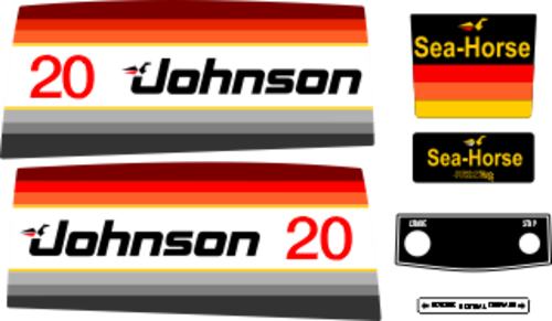 Dekaler för Johnson 20hk