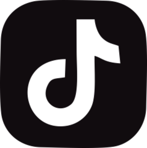 Tik tok logo, i valfri storlek och färg.
