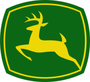 Datorskuren dekal Logo John Deere