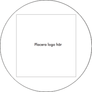 Rund dekal logo 300x300mm