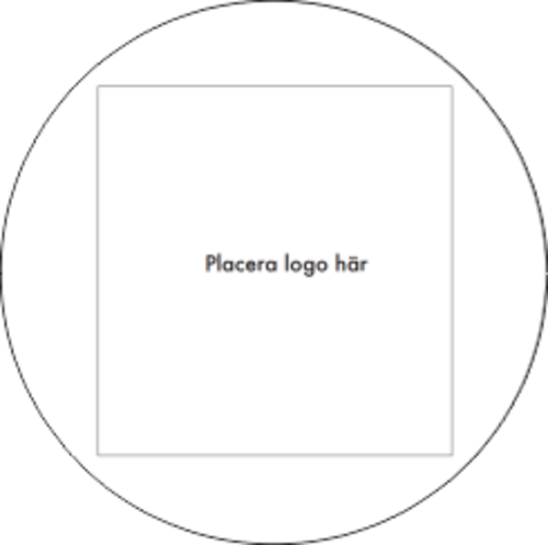 Rund dekal logo 300x300mm