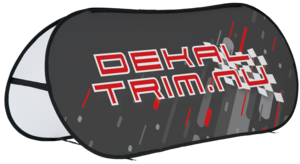 2-sidig Printad bannersystem på Decor 205G. 2580x1000mm. Levereras med väska och 4st markspikar.