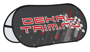 2-sidig Printad bannersystem på Decor 205G. Storlek: 1940x850mm. Levereras med väska och 4st markspikar.