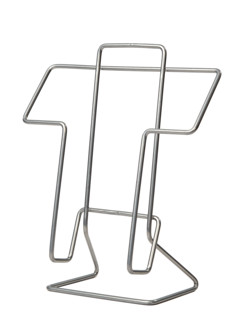 Broschyrställ i bordsmodell för eleganta presentationer av A4 broschyrer.
Tillverkad av stål.
Mått: Höjd 275 mm, bredd 235 mm, djup 75 mm