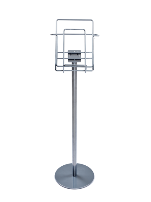 Broschyr- och tidningsställ. Finns i metallfärgat material. Mycket enkel att montera och med stabil fot. Finns i storlekarna A4 samt tabloid/A3.