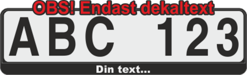 Detta är en text som passar på befintlig plastlist. Plastlisten ingår ej.