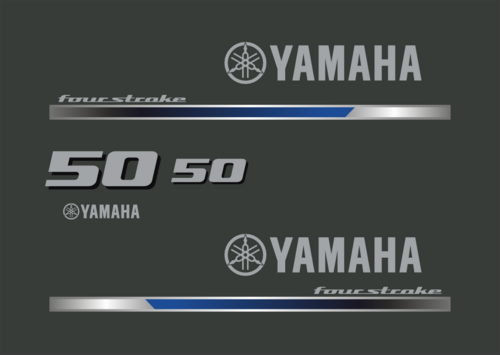 50hk Dekalkitt för Yamaha F50F. Komplett reproduktion.