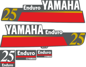 Komplett kitt innehållande: 2st sidodekaler, 2st Enduro dekaler och 1st dekal med 25.