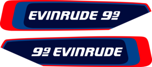 9.9 hk Dekaler till sidor av kåpa.
