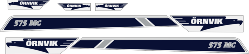 Printad och laminerade dekaler. Komplett innehållande: 2st Stripes med modellbeteckning samt 5st logotyper.