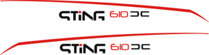 2st dekaler sting 610DC 3110x330mm.