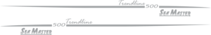 2st dekaler SeaMaster 500 Trendline 3250x255mm.