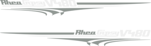 2st dekaler Rhea Gipsy V480 3040x320mm.