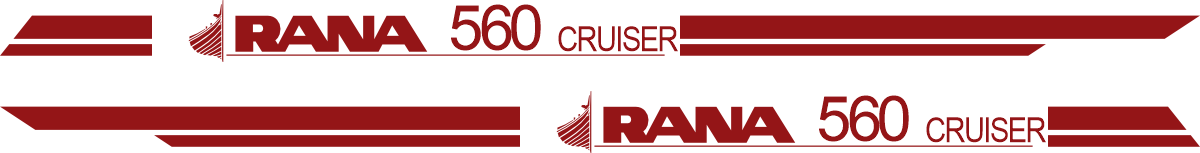 2st dekaler Rana 560 Cruiser 3000x155mm.