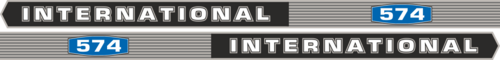 IH International 574. Innehållande: 2 st stripes International 574 1065x60mm,