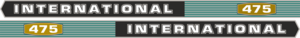 IH International 475. Innehållande: 2 st stripes International 475 1000x60mm,
