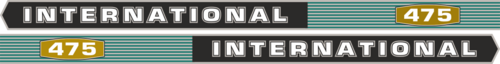 IH International 475. Innehållande: 2 st stripes International 475 1000x60mm,