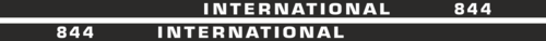 Dekorsats IH International 844. Komplett: 2 st stripes 844 International 1840x60mm.