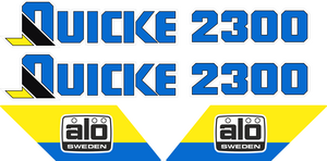 2st Quicke 2390 550x85mm, 2st ålö 286x100mm.