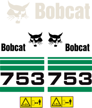 Dekalsats för Bobcat 753.