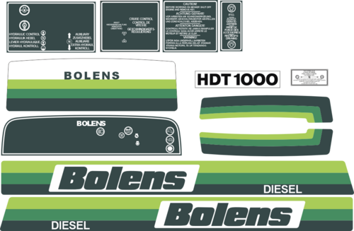 Bolens HDT 1000 komplett reproduktion.