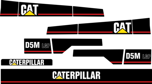 Caterpillar D5M LGP komplett reproduktion.