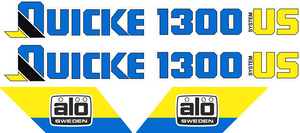2st Quicke 1300 us 640x78mm, 2st ålö 286x100mm.