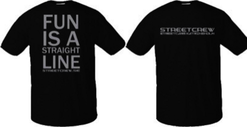 Silvertryck T-shirt med tryck. 180gr kvalitétstshirt.