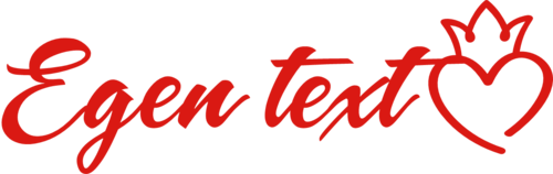 Skriv din egen text och välj bland lite olika hjärtan