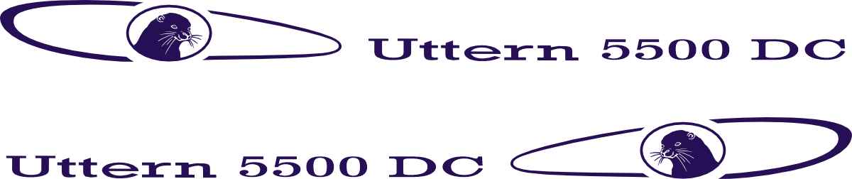 Komplett kitt innehåller: 2st Datorskurna dekaler  950 mm x 70 mm Skandinaviskt blå