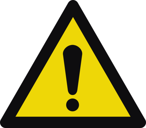 W001 Varning 
