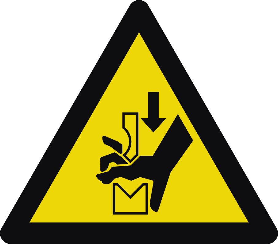 W030 Klämrisk kantpress mellan verktyg 