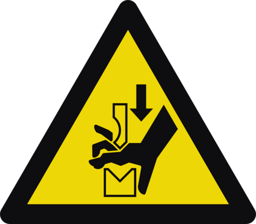 W030 Klämrisk kantpress mellan verktyg 