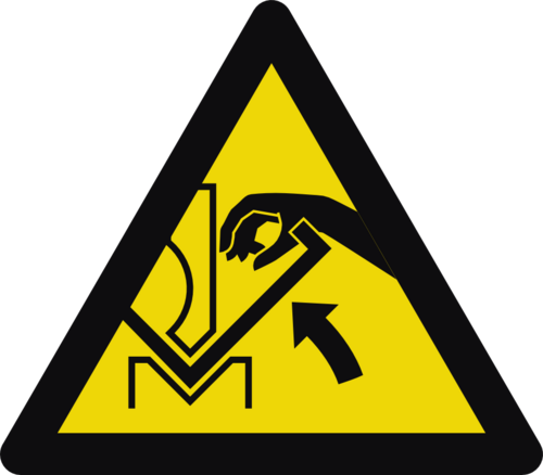Klämrisk mellan verktyg och arbetsstycke W031 