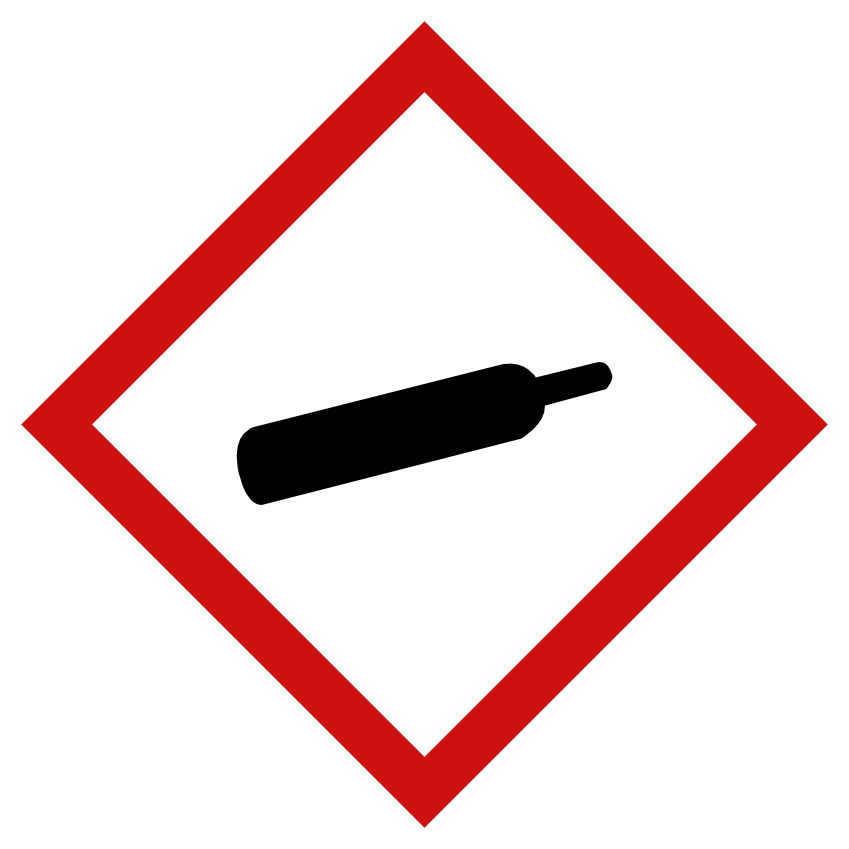 GHS04 Gas under tryck