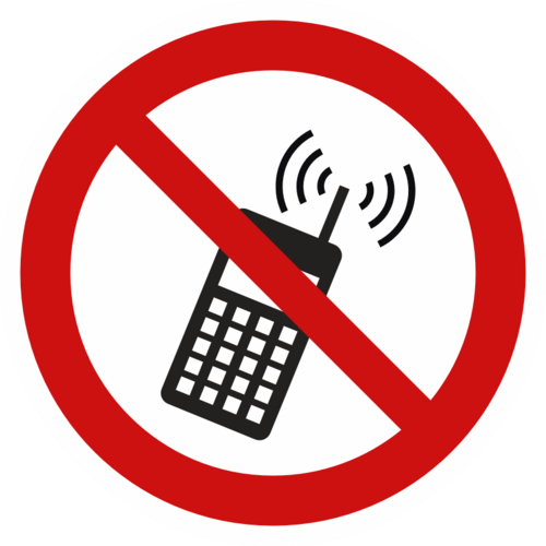 Inga aktiverade mobiltelefoner P013
