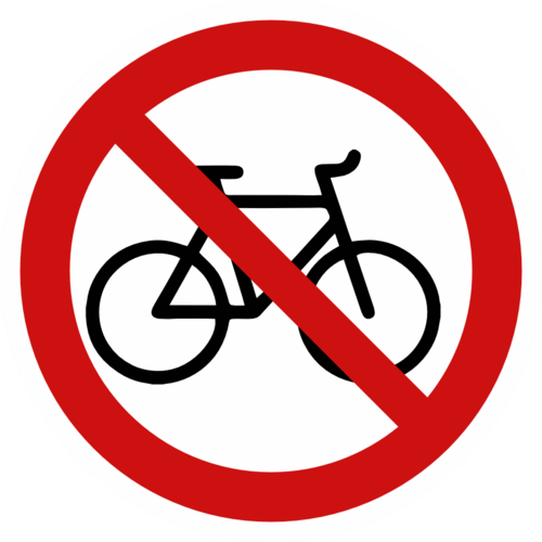 Förbud mot cyklar 