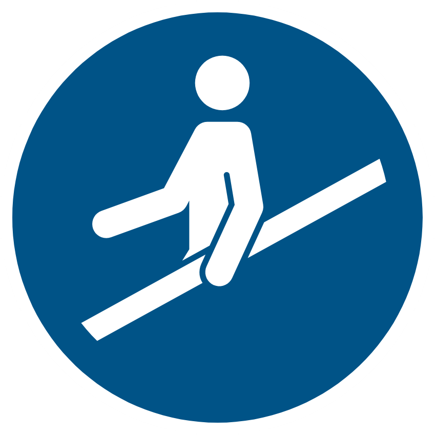 Använd ledstång M012