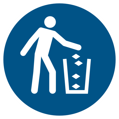 Använd papperskorgen M030