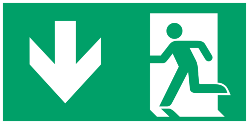Nödutgång (vänster) A180/E001