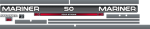 Mariner 50HK Four Stroke dekalset. Komplett.